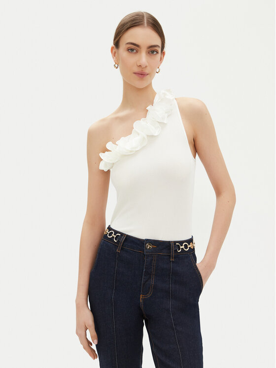 Fracomina Fracomina Top FR25ST2018J46301 Ekrüüvärv Regular Fit