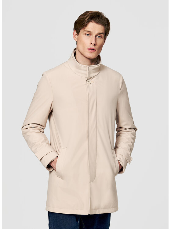 Pako Lorente Pako Lorente Płaszcz przejściowy P26SF-7X-002 Beżowy Classic Fit