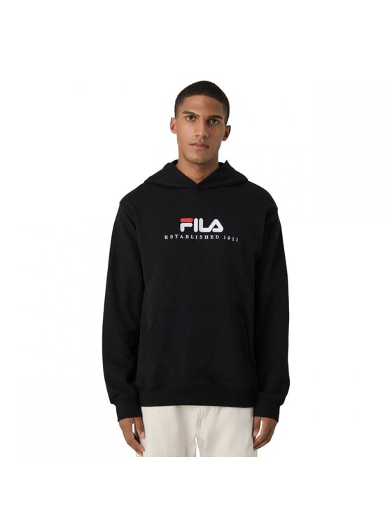 Fila Fila Mikina Valsera regular logo hoodie Černá Regular Fit