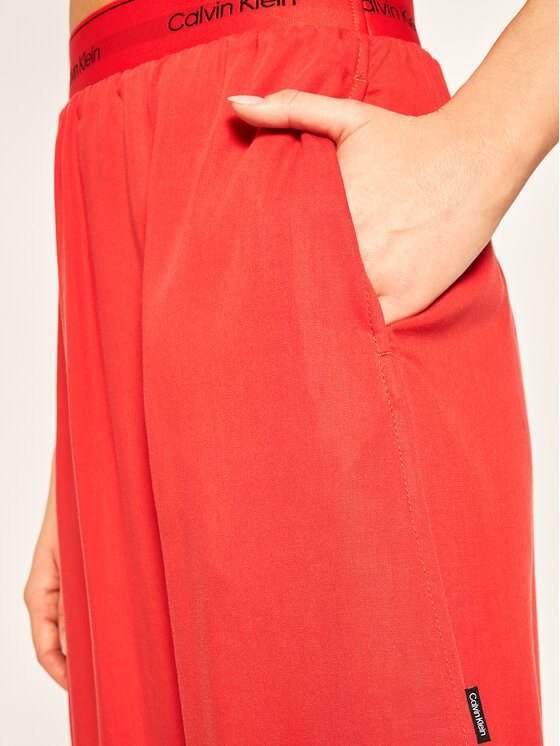 Calvin Klein Calvin Klein Φούστα σε γραμμή Α Washed Tencell Elastic K20K201781 Κόκκινο Regular Fit