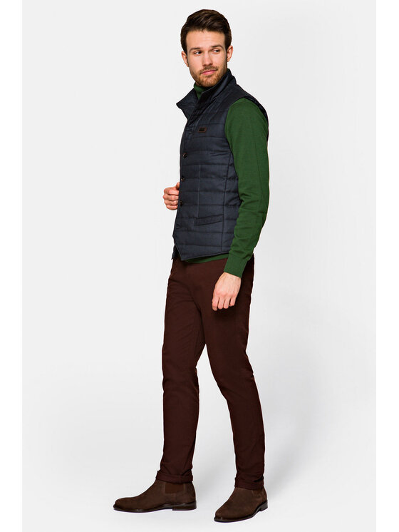 Lancerto Lancerto Kamizelka Coventry Granatowy Regular Fit