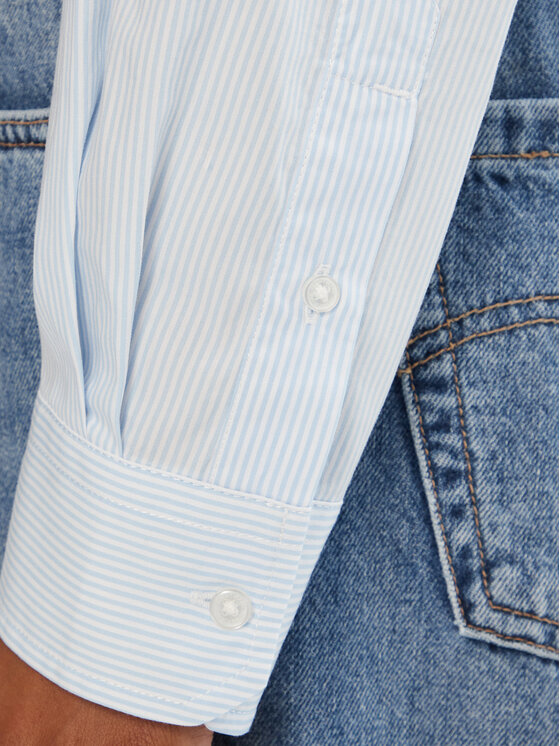Tommy Jeans Tommy Jeans Cămașă DW0DW21400 Albastru celest Relaxed Fit