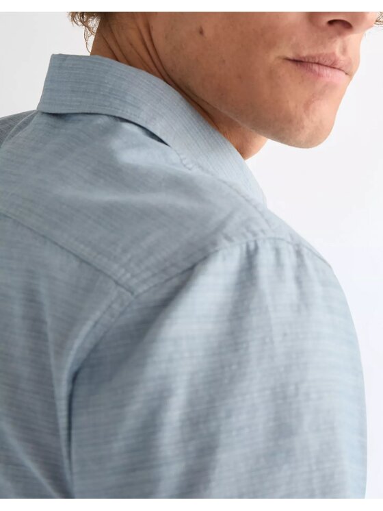 Wrangler Wrangler Koszula SS 1 PKT SHIRT Niebieski Regular Fit