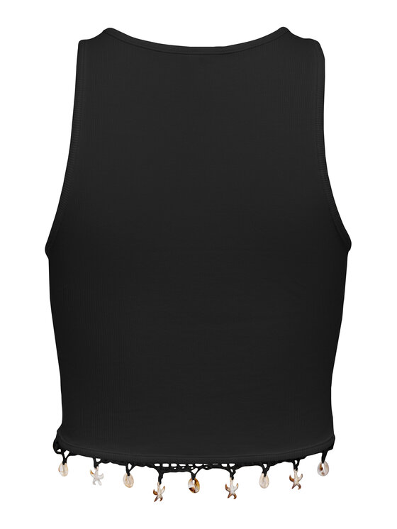 ONLY ONLY Top Shelly 15325019 Črna Slim Fit