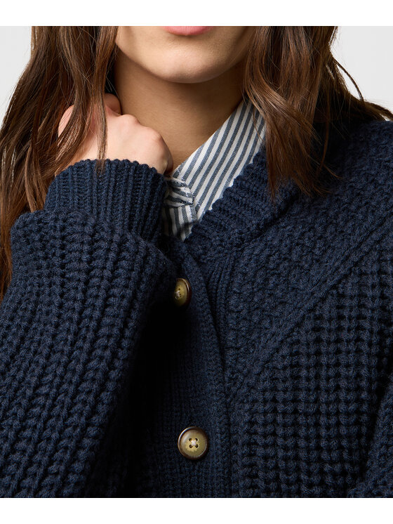 Wrangler Wrangler Cardigan 112370796 Blu scuro Regular Fit