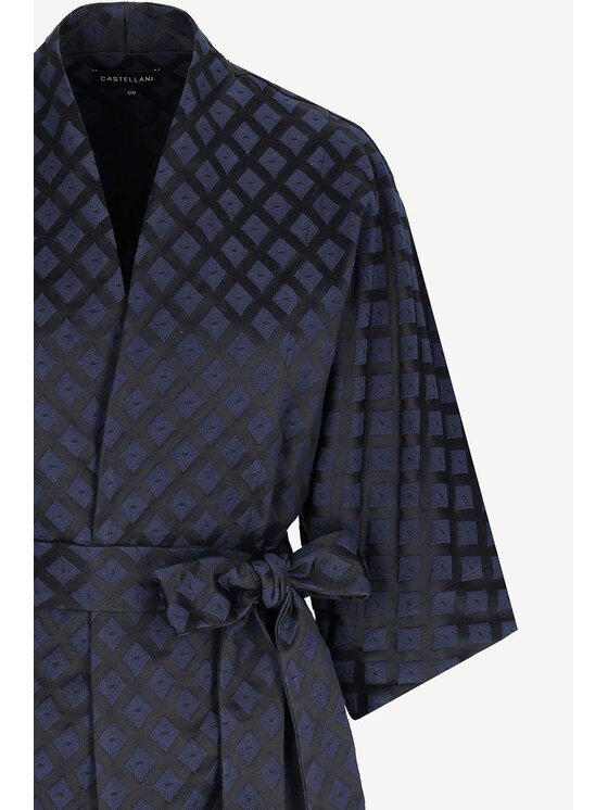 Castellani Castellani Kimono Flavia Granatowy Regular Fit