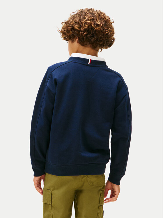 Tommy Hilfiger Tommy Hilfiger Mikina Varsity KB0KB09899 Tmavomodrá Regular Fit