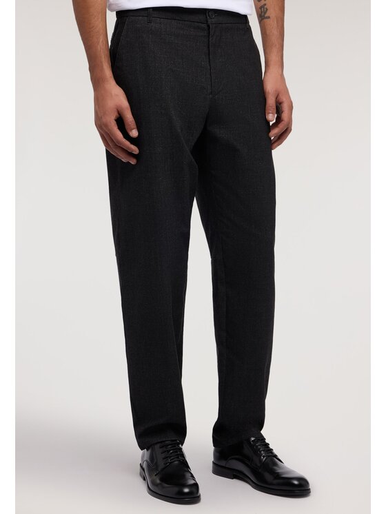 Trussardi Trussardi Pantaloni di tessuto P731M000158N033 Nero Regular Fit