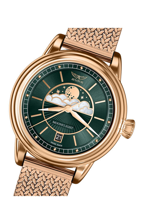 Aviator Aviator Orologio V.1.33.2.263.4GM-SET Oro rosa