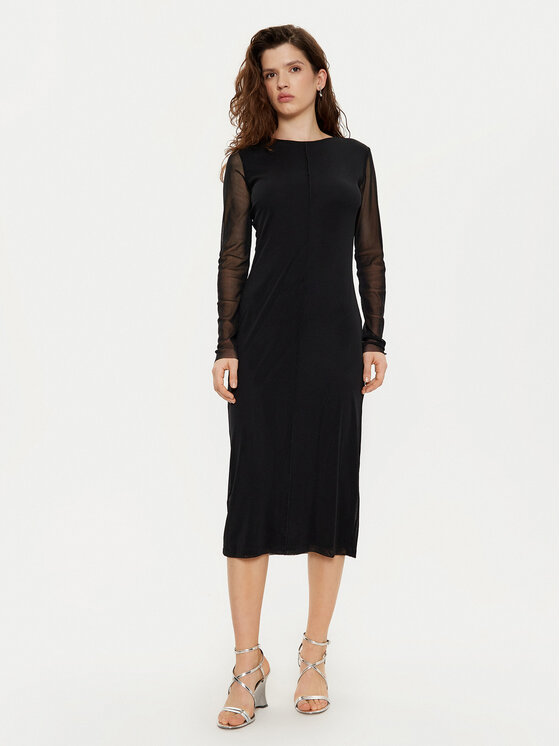 JOOP! JOOP! Kokteilinė suknelė 10018885 30044844 Juoda Slim Fit