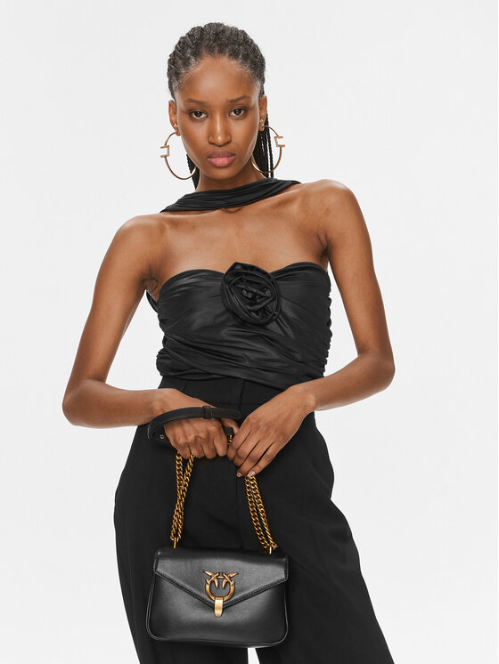 PINKO Pinko Τσάντα Cupido Messenger Mini AI 23-24 PCPL 101749 A0QO Μαύρο