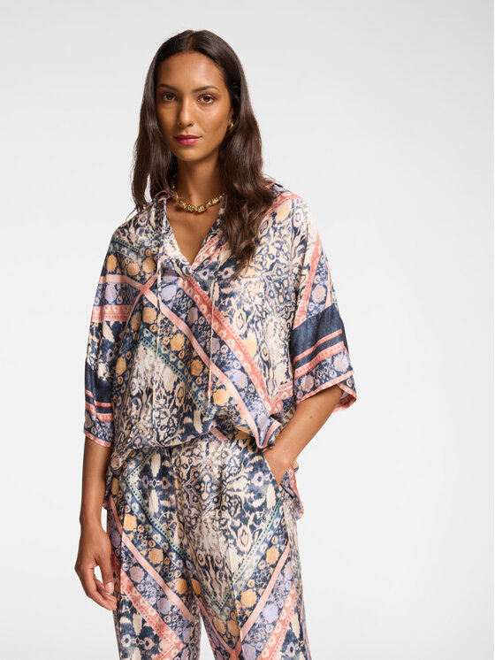 Elena Mirò Elena Mirò Camicia 5068E000111N001 Rosa Regular Fit