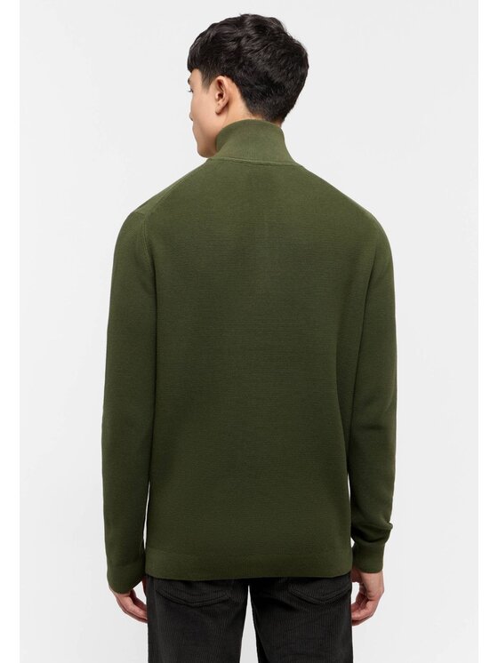 Mustang Mustang Sweter Everett Zielony Regular Fit