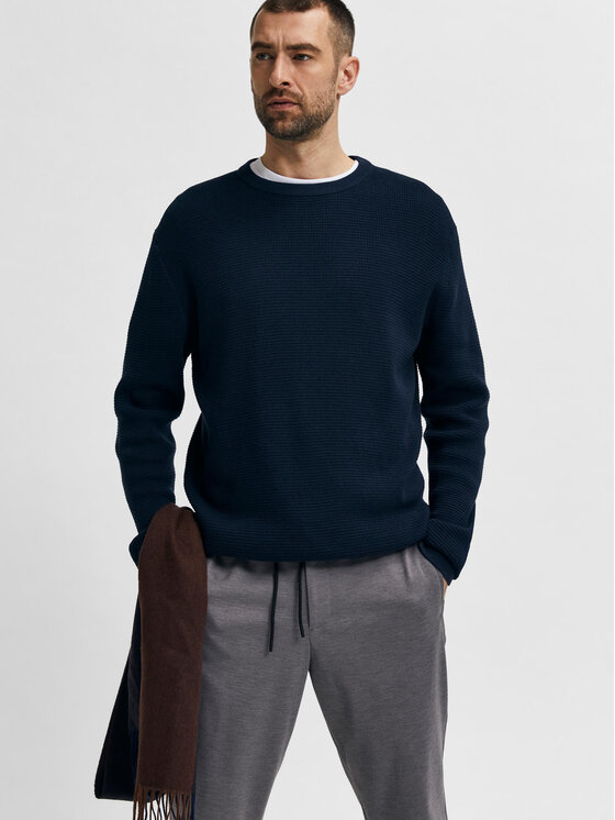 Selected Homme Pulover 16079776 Bleumarin Regular Fit