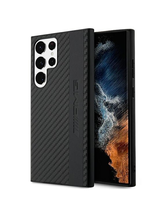 Etui na telefon Mercedes AMG Petronas F1, Czarne, S23 Ultra