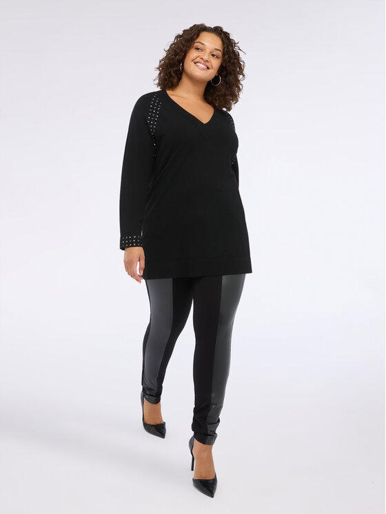 Fiorella Rubino Fiorella Rubino Sweter M718L008099N033 Czarny Regular Fit