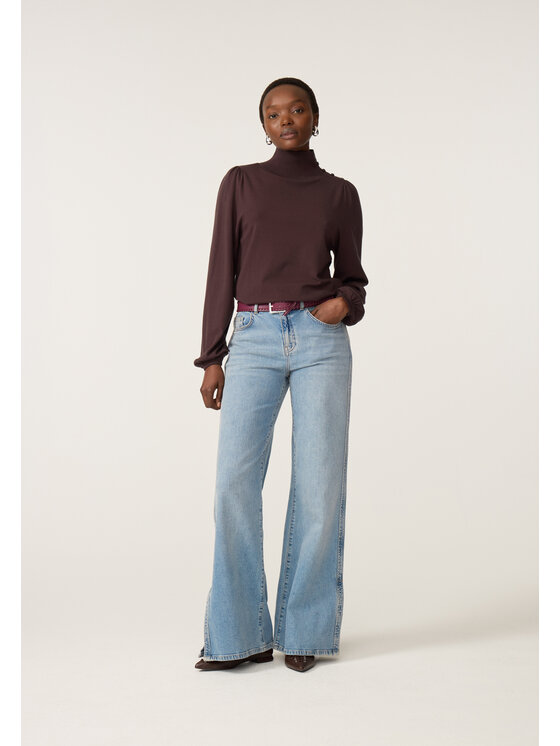 Fabienne Chapot Fabienne Chapot Sweter 7026-1610-173 Brązowy Regular Fit