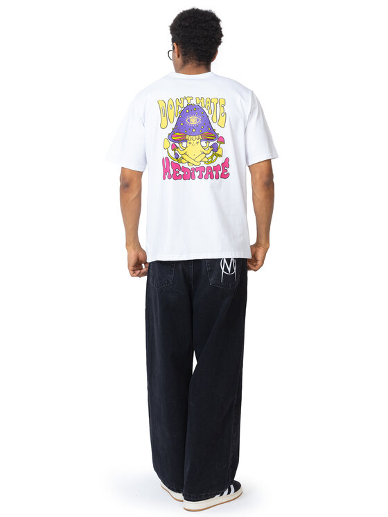 Palto Palto T-Shirt Meditate Biały Relaxed Fit