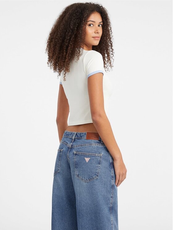 Guess Jeans Guess Jeans T-Shirt 178649 Béžová Classic Fit