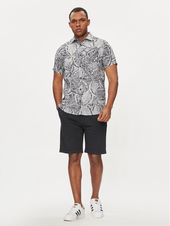 INDICODE INDICODE Πουκάμισο Lotan 20-353 Σκούρο μπλε Regular Fit
