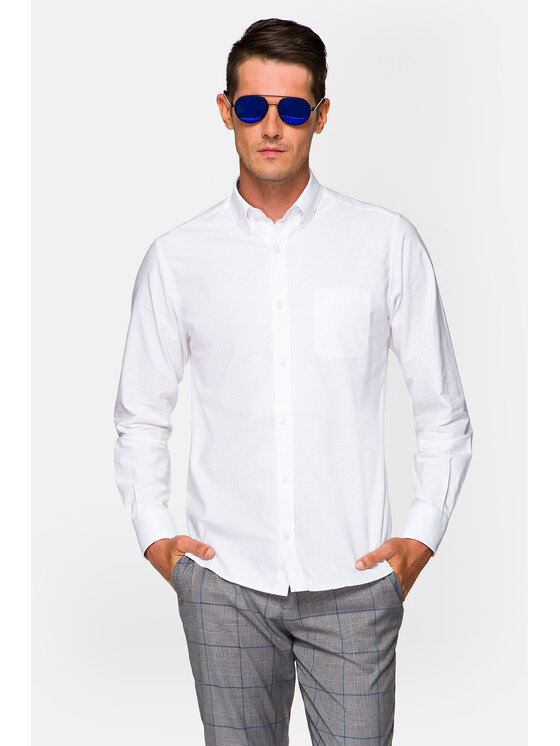 Lancerto Lancerto Koszula Rachel 2 KO073221000008 Biały Slim Fit