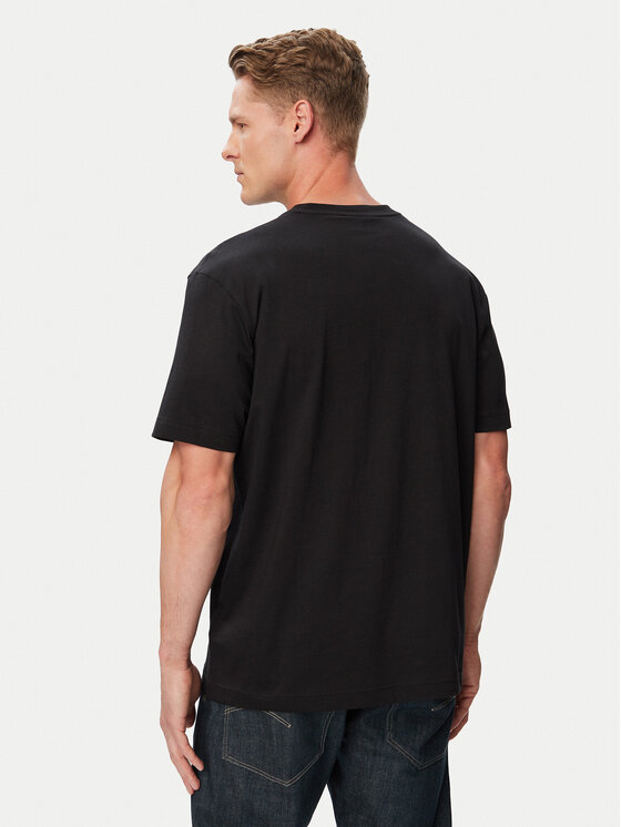 HUGO HUGO Marškinėliai Ezra 50566114 Juoda Regular Fit
