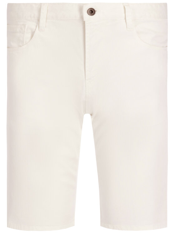 Emporio Armani Emporio Armani Pantaloncini di jeans 3H1PA6 1N4ZZ 0100 Bianco Regular Fit