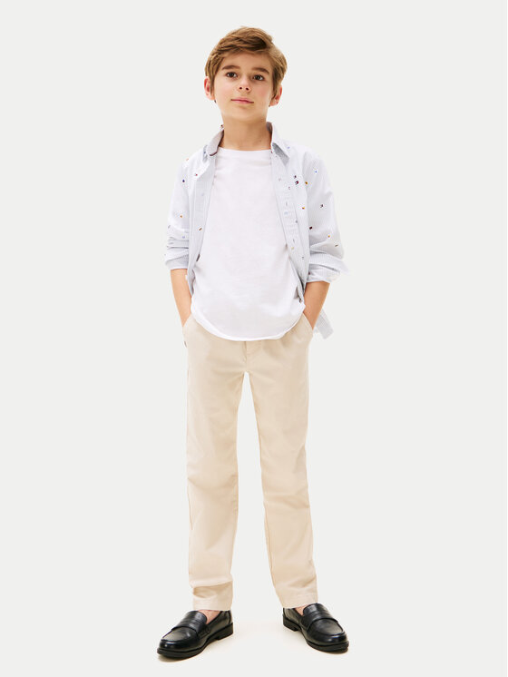 Tommy Hilfiger Tommy Hilfiger Hlače KB0KB09764 Bež Regular Fit