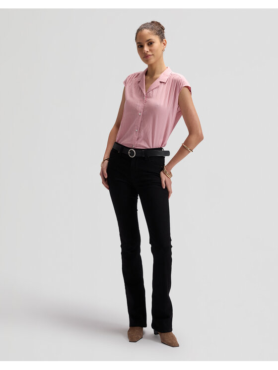Lee Lee Koszula CAP SVE SHIRT Różowy Relaxed Fit