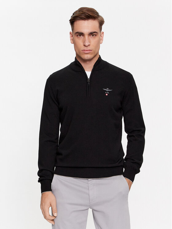 Aeronautica Militare Aeronautica Militare Maglione 232MA1389L415 Nero Regular Fit
