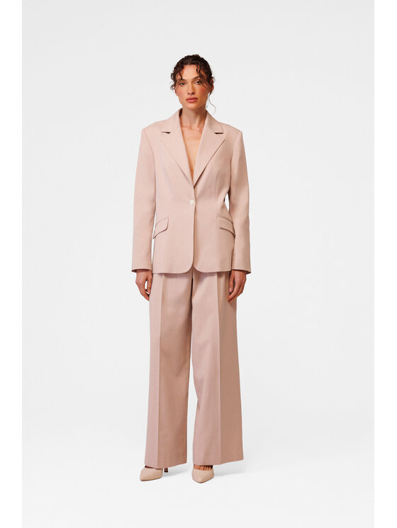 LE POSSÉ LE POSSÉ Sako MZMT Světle růžová Tailored Fit