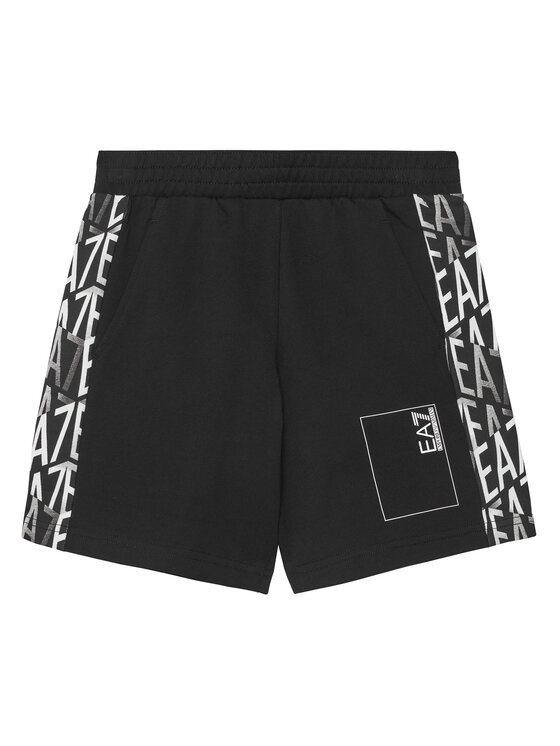 EA7 Emporio Armani Szorty sportowe 7B000077 AF10380 UC001 Czarny Regular Fit