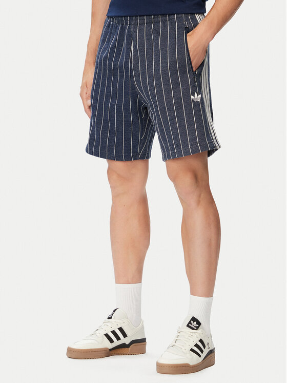 adidas adidas Športne kratke hlače Pinstripes Shorts KR9706 Mornarsko modra Regular Fit