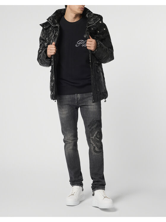 PHILIPP PLEIN PHILIPP PLEIN Giubbotto invernale 28621 Nero Regular Fit