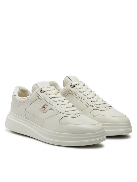 Tommy Hilfiger Tommy Hilfiger Tenisice Lux Pointy Court Sneaker FW0FW07991 Écru