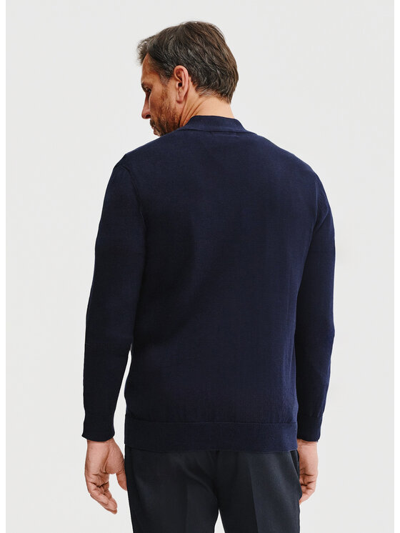 Pako Lorente Pako Lorente Sweter P25SF-2X-004 Granatowy Classic Fit