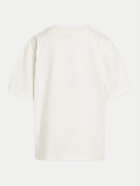 Calvin Klein Jeans Calvin Klein Jeans Póló Bold Graphic IB0IB02448 Ekru Relaxed Fit