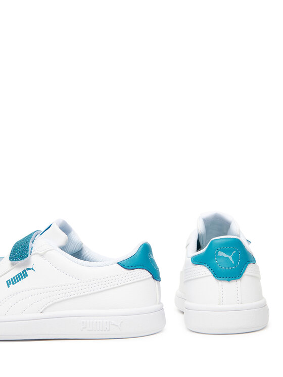 Puma Puma Сникърси Smash 3.0 L Glitter Velcro V Ps 395609 08 Бял