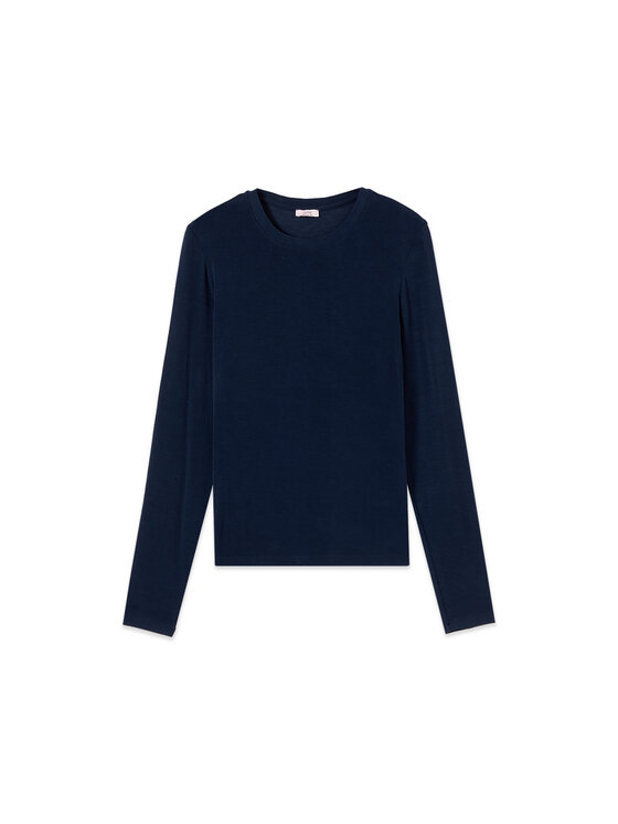 Oltre Oltre Blusa G079J004691N034 Blu Regular Fit