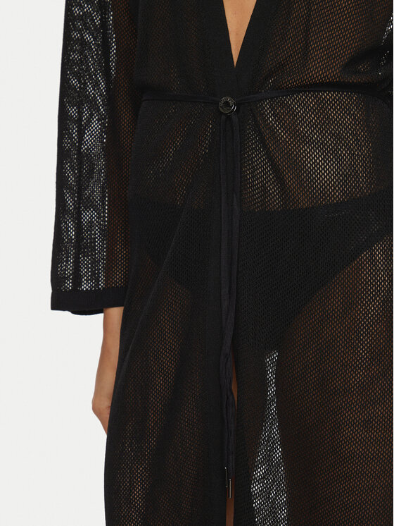 Calvin Klein Swimwear Calvin Klein Swimwear Kimono KW0KW02743 Černá Relaxed Fit