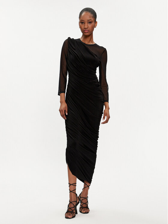 NORMA KAMALI NORMA KAMALI Coctailkleid KK4223PM286001 Schwarz Slim Fit