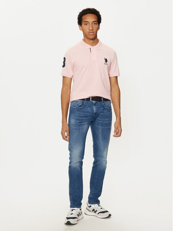 U.S. Polo Assn. U.S. Polo Assn. Polokošeľa MUP3313 Ružová Regular Fit