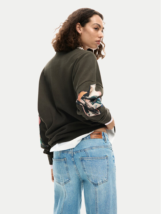 Desigual Desigual Sweatshirt Evelyn 26SWSK16 Grau Regular Fit