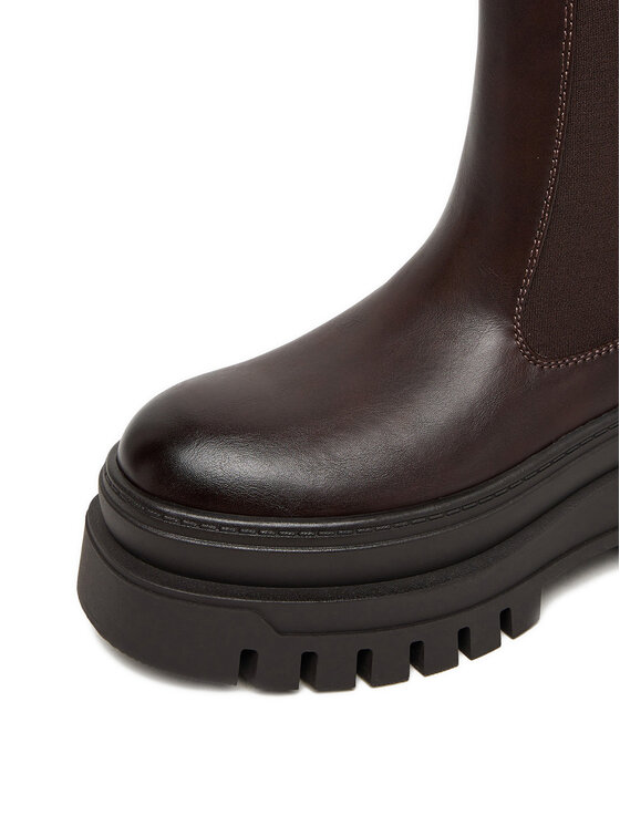 DeeZee DeeZee Kotníková obuv s elastickým prvkem CEO-HY60290S-1 Hnědá