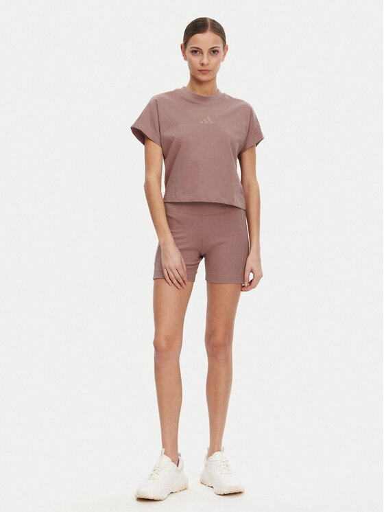 adidas adidas Pantaloni scurți ciclism ALL SZN Rib JJ1232 Roz Slim Fit