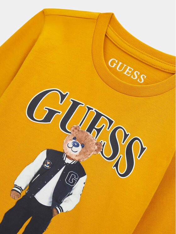 Guess Kids Guess Kids T-Shirt 184439 Pomarańczowy Classic Fit
