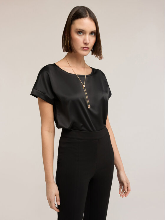 Motivi Motivi T-shirt G063W203581N033 Nero Boxy Fit