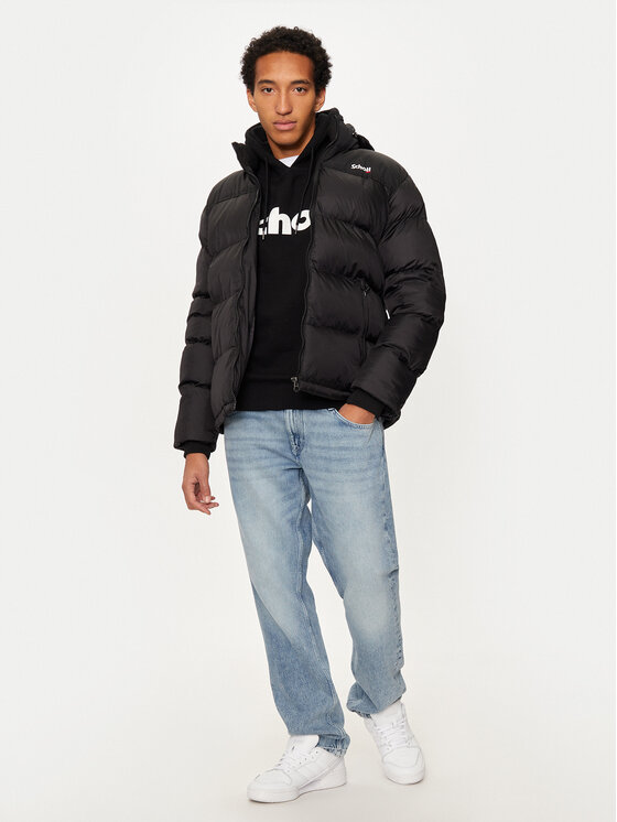 Schott NYC Schott NYC Kurtka zimowa UTAH Czarny Regular Fit