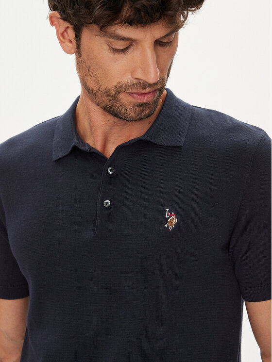U.S. Polo Assn. U.S. Polo Assn. Polo MUP3709 Granatowy Regular Fit