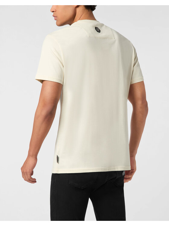 PHILIPP PLEIN PHILIPP PLEIN T-Shirt 26239 Beżowy Regular Fit